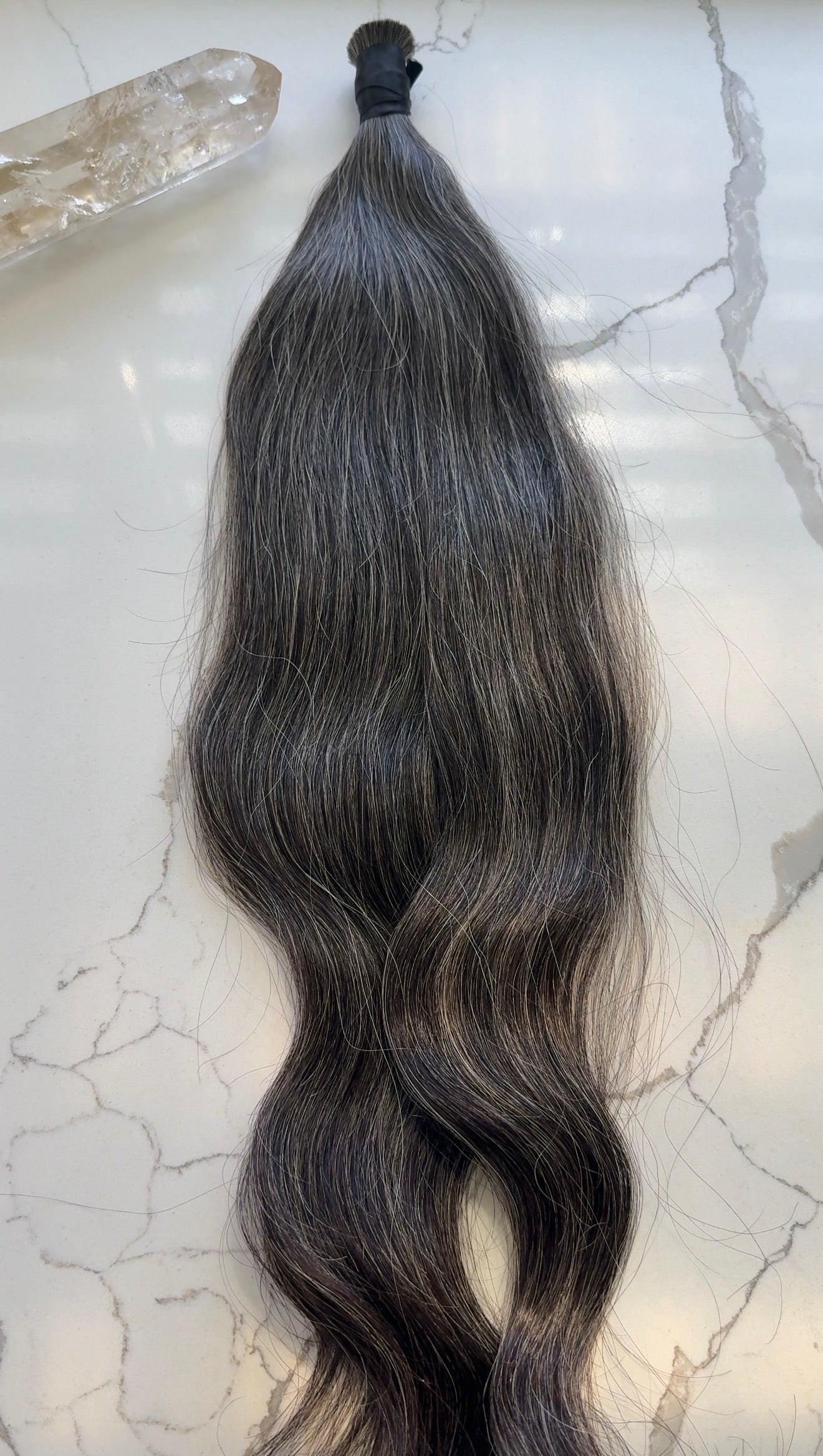 #101 Dark Obsidian Virgin Ponytail | 23in–106g